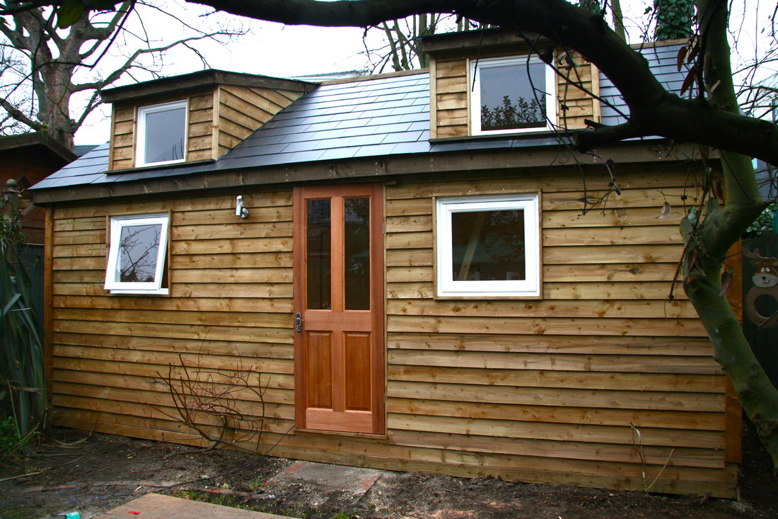 Large timber garden room