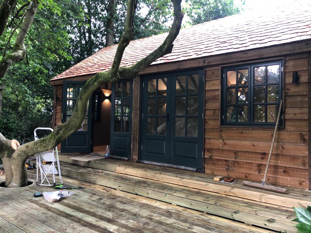 Garden Room with decking Peaslake, Guildford