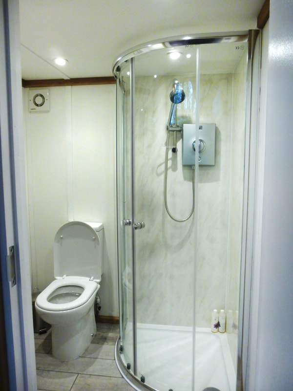 Shower room in Garden Building, Hampshire.