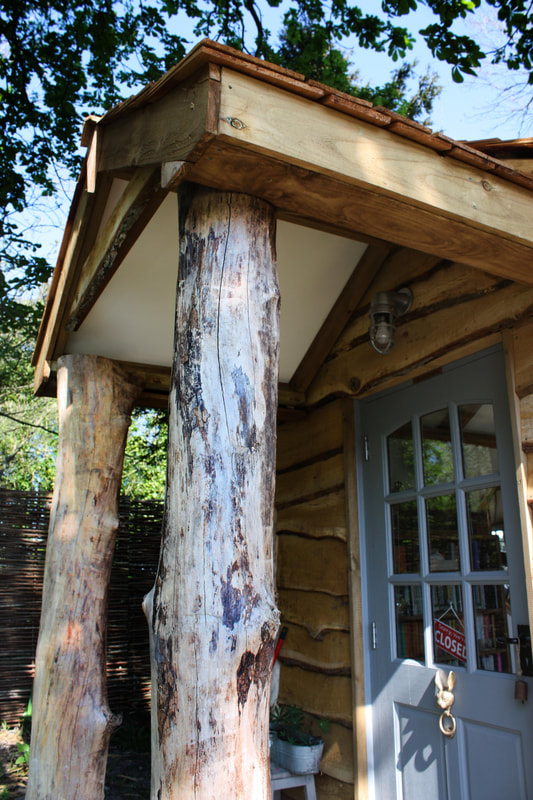 Tree Trunk Porch posts